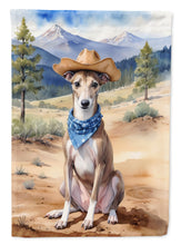 Load image into Gallery viewer, Greyhound Cowboy Welcome House Flag