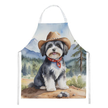 Load image into Gallery viewer, Havanese Cowboy Welcome Apron – Artist-Designed Kitchen, BBQ &amp; Craft Apron
