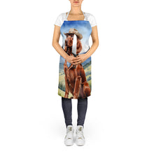 Load image into Gallery viewer, Irish Setter Cowboy Welcome Apron – Artist-Designed Kitchen, BBQ &amp; Craft Apron