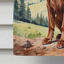 Load image into Gallery viewer, Irish Setter Cowboy Welcome House Flag