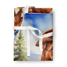 Load image into Gallery viewer, Irish Terrier Cowboy Welcome Apron – Artist-Designed Kitchen, BBQ &amp; Craft Apron