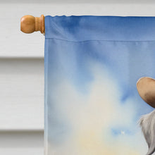 Load image into Gallery viewer, Irish Wolfhound Cowboy Welcome House Flag