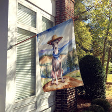 Load image into Gallery viewer, Italian Greyhound Cowboy Welcome House Flag