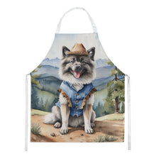 Load image into Gallery viewer, Keeshond Cowboy Welcome Apron – Artist-Designed Kitchen, BBQ &amp; Craft Apron