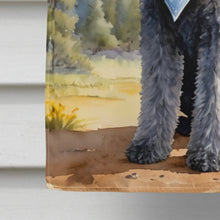 Load image into Gallery viewer, Kerry Blue Terrier Cowboy Welcome House Flag