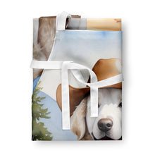 Load image into Gallery viewer, Kuvasz Cowboy Welcome Apron – Artist-Designed Kitchen, BBQ &amp; Craft Apron