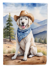 Load image into Gallery viewer, Kuvasz Cowboy Welcome House Flag