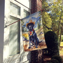 Load image into Gallery viewer, Labrador Retriever Cowboy Welcome House Flag