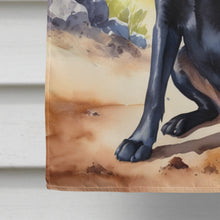Load image into Gallery viewer, Labrador Retriever Cowboy Welcome House Flag