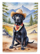 Load image into Gallery viewer, Labrador Retriever Cowboy Welcome House Flag