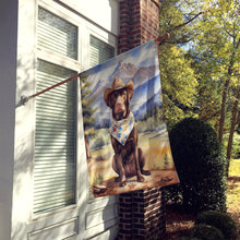 Load image into Gallery viewer, Labrador Retriever Cowboy Welcome House Flag