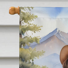Load image into Gallery viewer, Labrador Retriever Cowboy Welcome House Flag