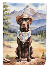 Load image into Gallery viewer, Labrador Retriever Cowboy Welcome House Flag