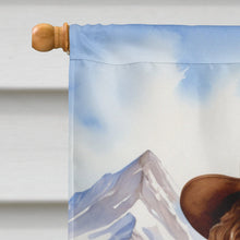 Load image into Gallery viewer, Labradoodle Cowboy Welcome House Flag