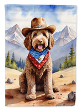Load image into Gallery viewer, Labradoodle Cowboy Welcome House Flag