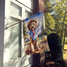 Load image into Gallery viewer, Labradoodle Cowboy Welcome House Flag