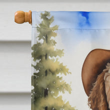 Load image into Gallery viewer, Labradoodle Cowboy Welcome House Flag