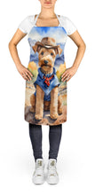 Load image into Gallery viewer, Lakeland Terrier Cowboy Welcome Apron – Artist-Designed Kitchen, BBQ &amp; Craft Apron