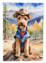Load image into Gallery viewer, Lakeland Terrier Cowboy Welcome House Flag