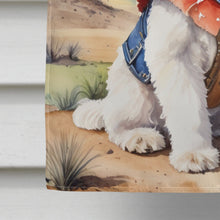 Load image into Gallery viewer, Lhasa Apso Cowboy Welcome House Flag