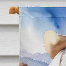Load image into Gallery viewer, Maltese Cowboy Welcome House Flag