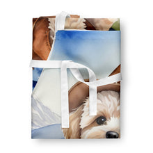 Load image into Gallery viewer, Maltipoo Cowboy Welcome Apron – Artist-Designed Kitchen, BBQ &amp; Craft Apron