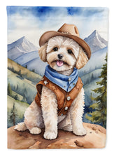 Load image into Gallery viewer, Maltipoo Cowboy Welcome House Flag
