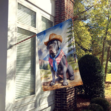 Load image into Gallery viewer, Neapolitan Mastiff Cowboy Welcome House Flag