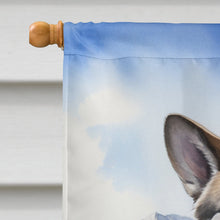 Load image into Gallery viewer, Norwegian Elkhound Cowboy Welcome House Flag