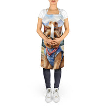 Load image into Gallery viewer, Norwich Terrier Cowboy Welcome Apron – Artist-Designed Kitchen, BBQ &amp; Craft Apron
