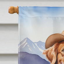 Load image into Gallery viewer, Nova Scotia Duck Tolling Retriever Cowboy Welcome House Flag