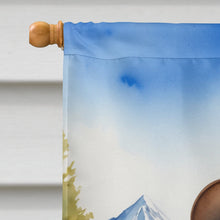Load image into Gallery viewer, Old English Sheepdog Cowboy Welcome House Flag