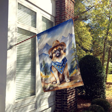 Load image into Gallery viewer, Pekingese Cowboy Welcome House Flag