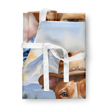 Load image into Gallery viewer, Pit Bull Terrier Cowboy Welcome Apron – Artist-Designed Kitchen, BBQ &amp; Craft Apron