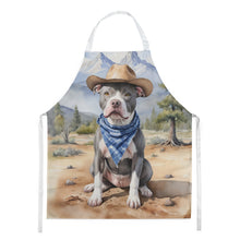 Load image into Gallery viewer, Pit Bull Terrier Cowboy Welcome Apron – Artist-Designed Kitchen, BBQ &amp; Craft Apron