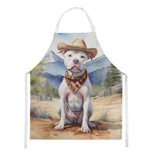 Load image into Gallery viewer, Pit Bull Terrier Cowboy Welcome Apron – Artist-Designed Kitchen, BBQ &amp; Craft Apron
