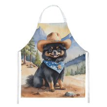 Load image into Gallery viewer, Pomeranian Cowboy Welcome Apron – Artist-Designed Kitchen, BBQ &amp; Craft Apron