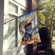 Load image into Gallery viewer, Pomeranian Cowboy Welcome House Flag