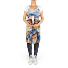 Load image into Gallery viewer, Pomeranian Cowboy Welcome Apron – Artist-Designed Kitchen, BBQ &amp; Craft Apron