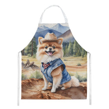 Load image into Gallery viewer, Pomeranian Cowboy Welcome Apron – Artist-Designed Kitchen, BBQ &amp; Craft Apron