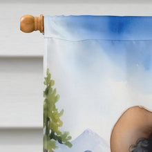 Load image into Gallery viewer, Black Poodle Cowboy Welcome House Flag