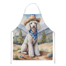 Load image into Gallery viewer, Poodle Cowboy Welcome Apron – Artist-Designed Kitchen, BBQ &amp; Craft Apron