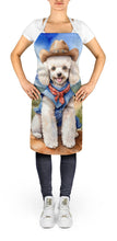 Load image into Gallery viewer, Poodle Cowboy Welcome Apron – Artist-Designed Kitchen, BBQ &amp; Craft Apron
