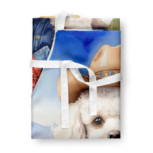 Load image into Gallery viewer, Poodle Cowboy Welcome Apron – Artist-Designed Kitchen, BBQ &amp; Craft Apron