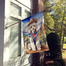 Load image into Gallery viewer, Poodle Cowboy Welcome House Flag