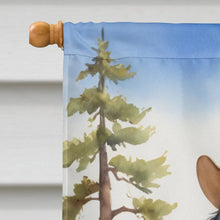 Load image into Gallery viewer, Portuguese Water Dog Cowboy Welcome House Flag