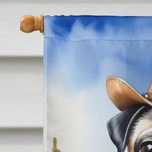 Load image into Gallery viewer, Pug Cowboy Welcome House Flag