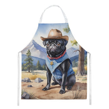 Load image into Gallery viewer, Pug Cowboy Welcome Apron – Artist-Designed Kitchen, BBQ &amp; Craft Apron