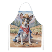 Load image into Gallery viewer, Rat Terrier Cowboy Welcome Apron – Artist-Designed Kitchen, BBQ &amp; Craft Apron