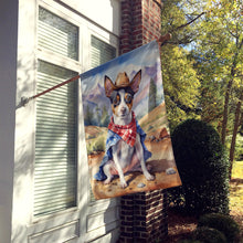 Load image into Gallery viewer, Rat Terrier Cowboy Welcome House Flag